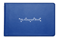 Royal Blue Vinyl Autograph Book with My Autograph Book with stars imprint