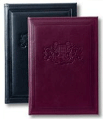 Jr Leather Executive 1" Binder/Folders