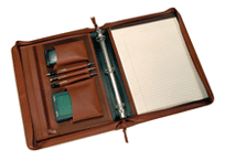 Zippered Leather Padfolio